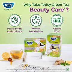 Tetley Beauty Care Lemon & Honey Flavoured Green Tea Bags 25